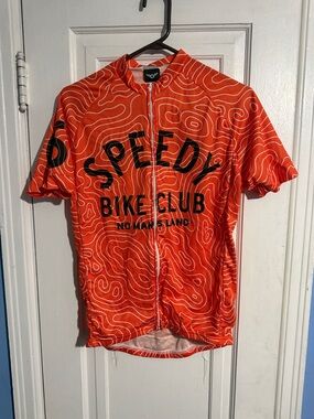 Twin Six Speedy Bike Club Men's Orange Cycling Jersey